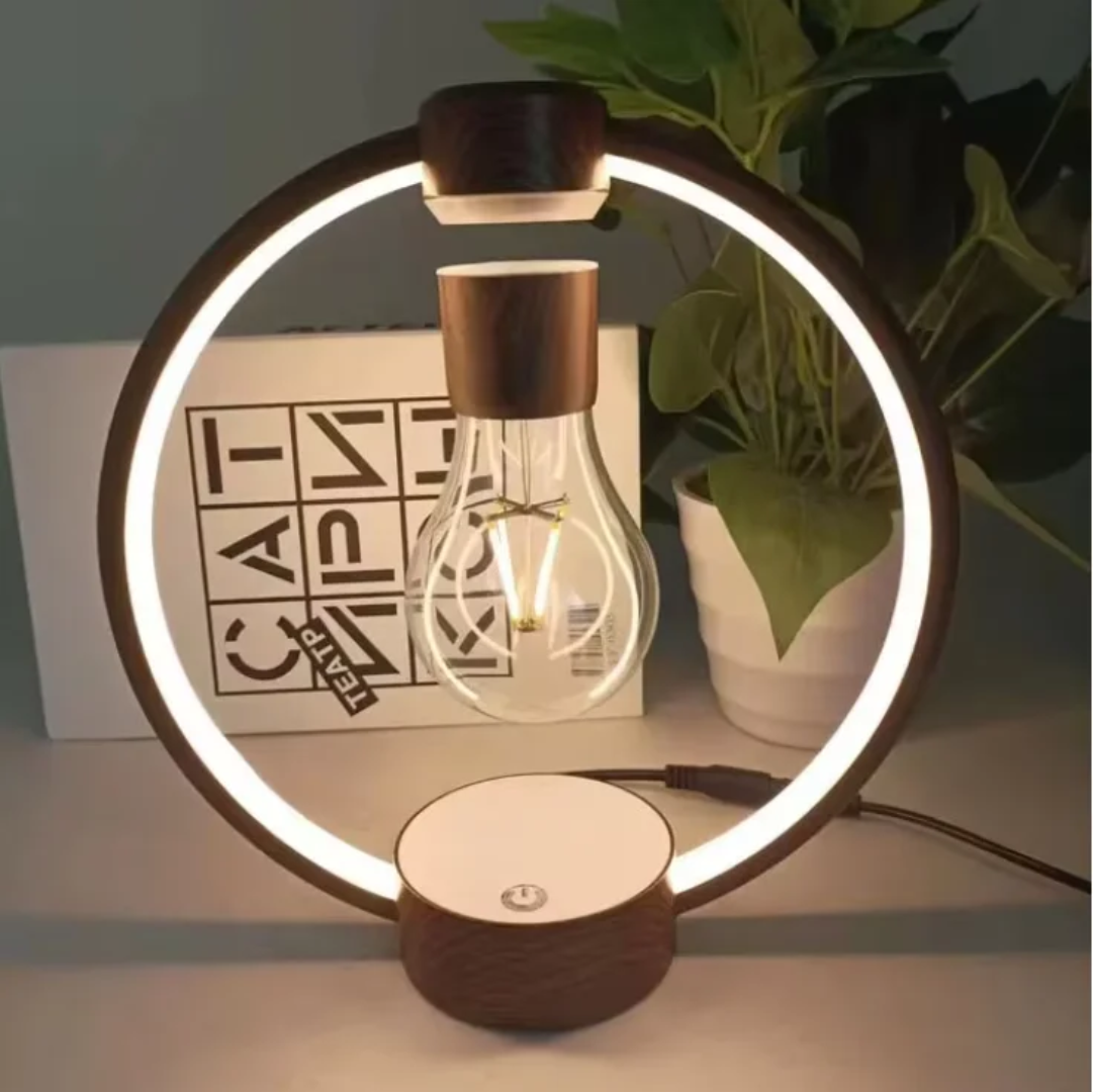 مصباح LED عائم مغناطيسي دوّار
