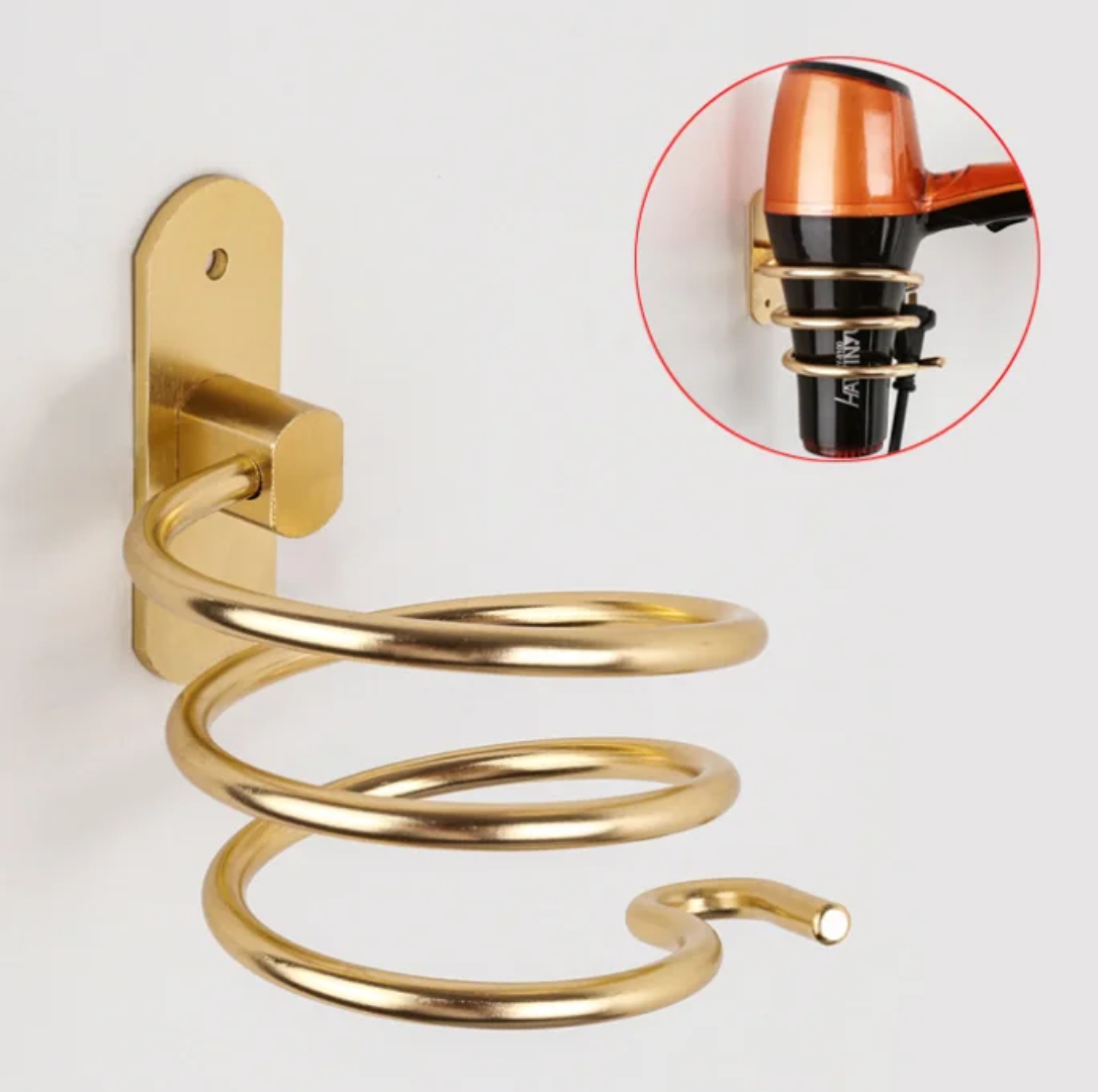 Wall-Mounted Hair Dryer & Hot Tool Organizer
