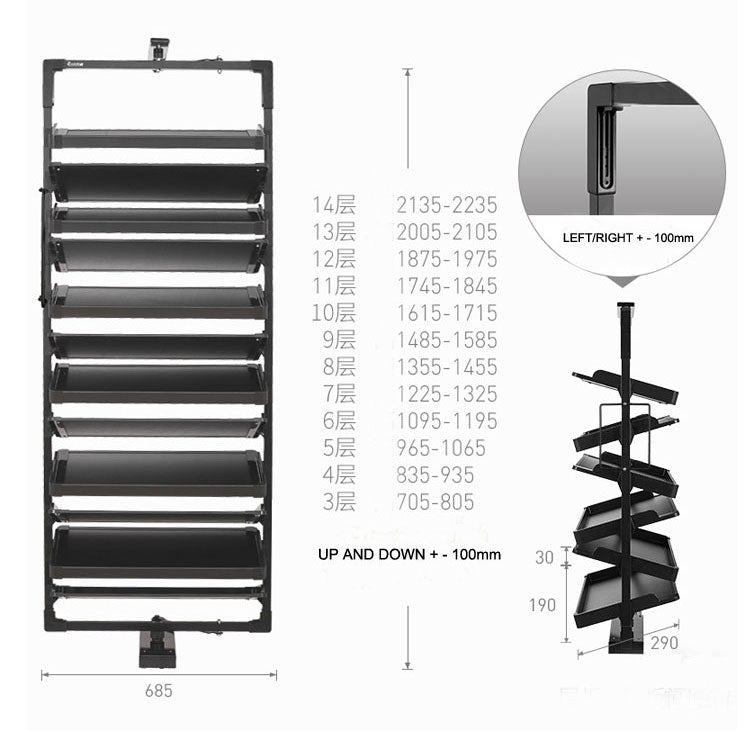 360 Degree Rotating Wardrobe Shoe Rack