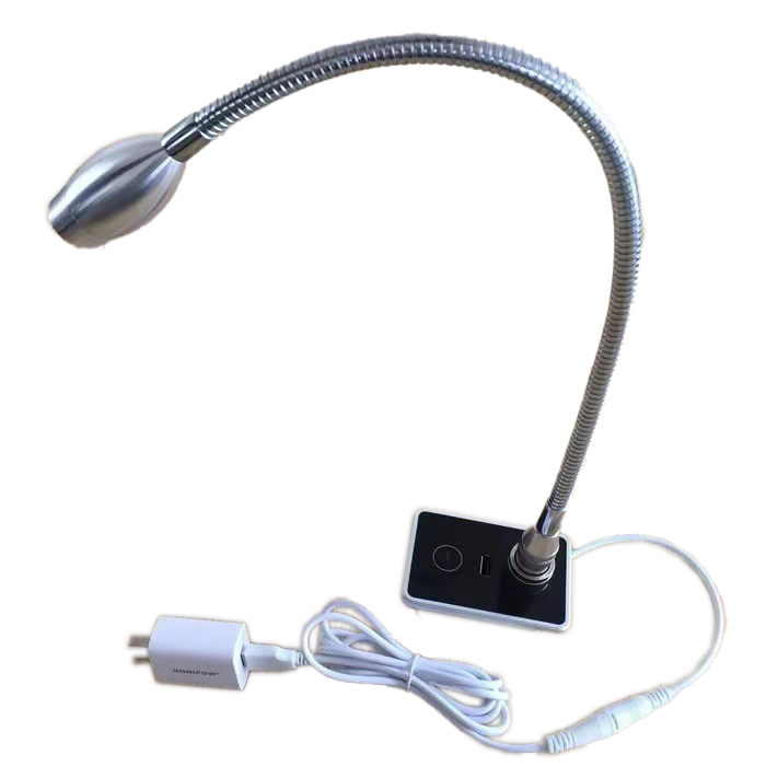 مصباح قراءة قابل للتعديل يُشحن بمنفذ USB