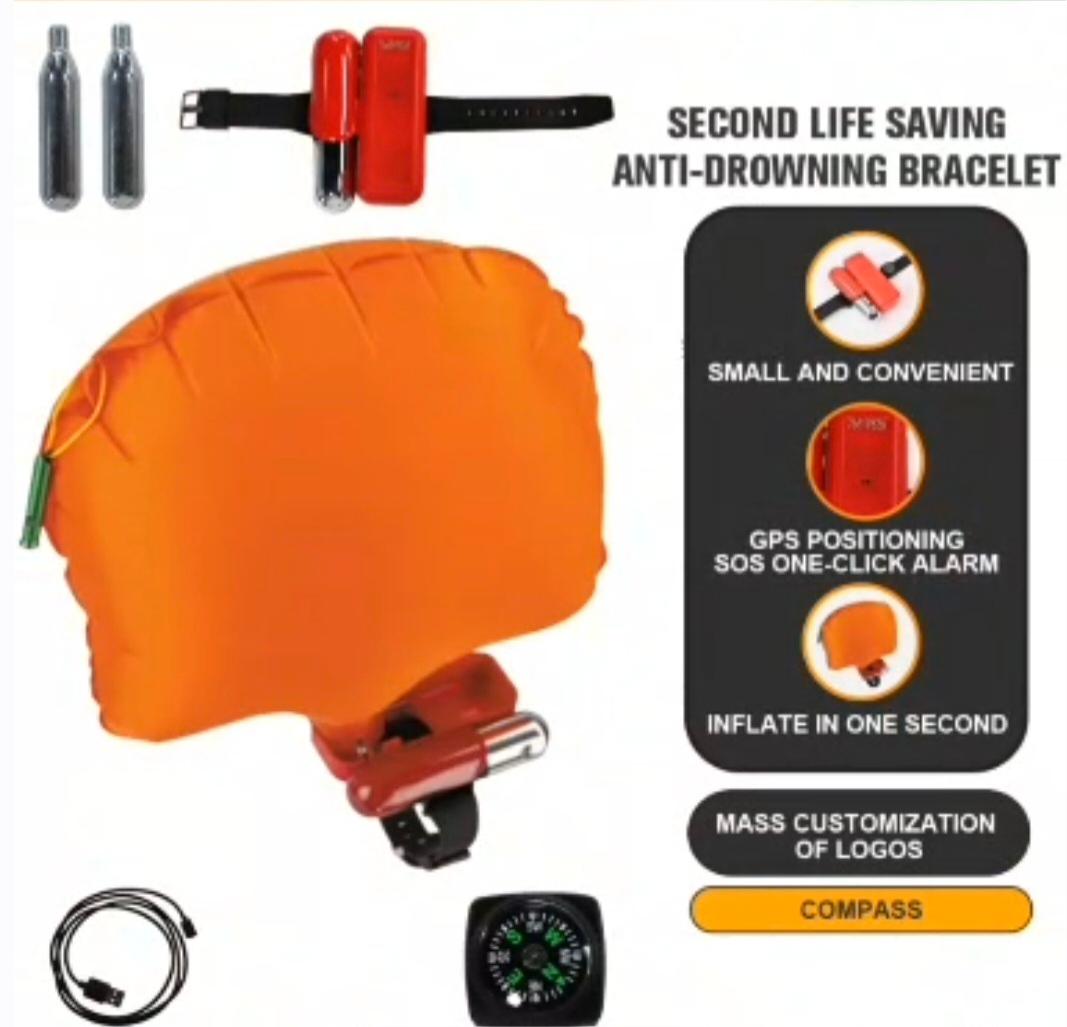 Portable Anti-Drowning Lifesaving Bracelet for Adults Kids